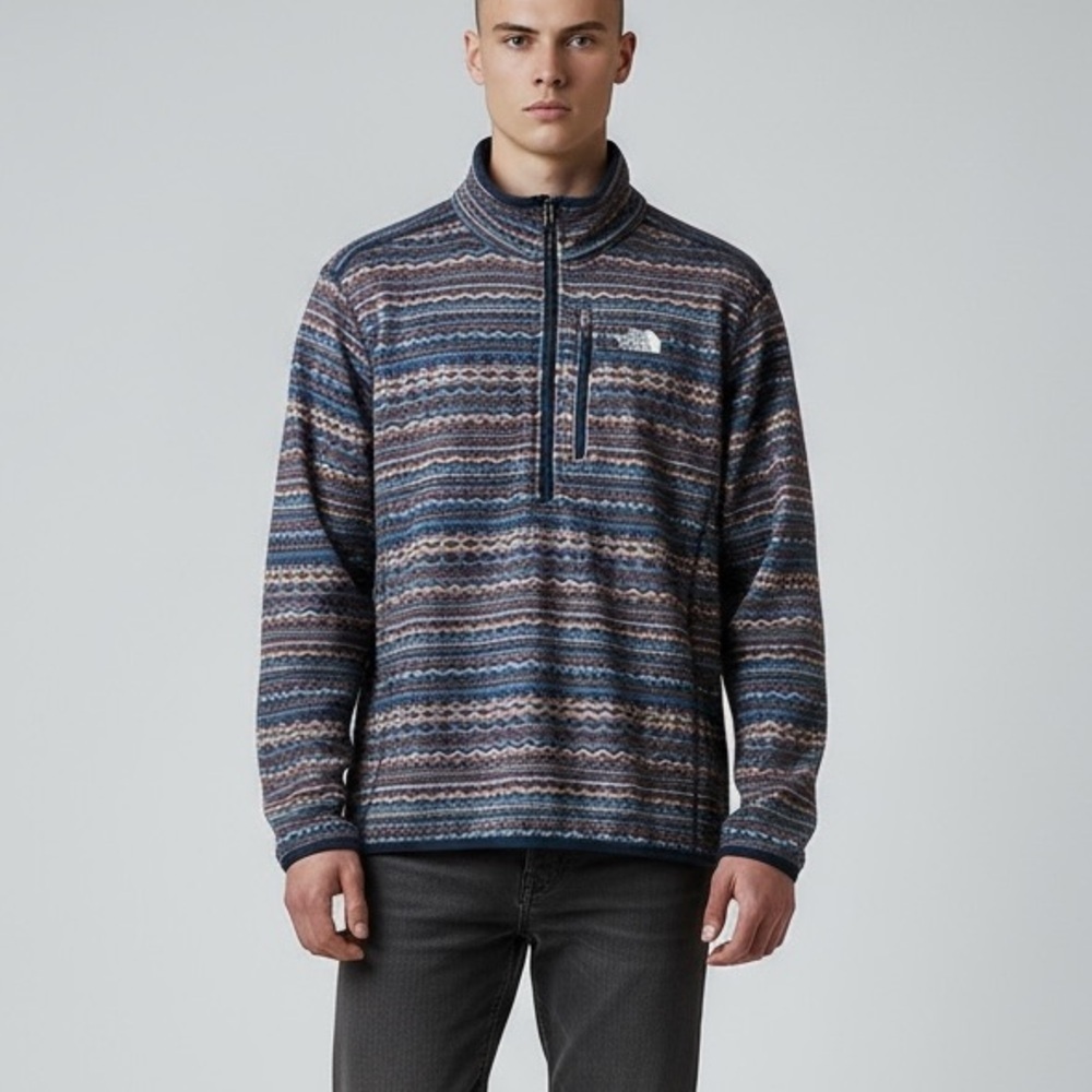 🌻The North Face Geometric Zigzag Outdoor Pullover Men’s Medium